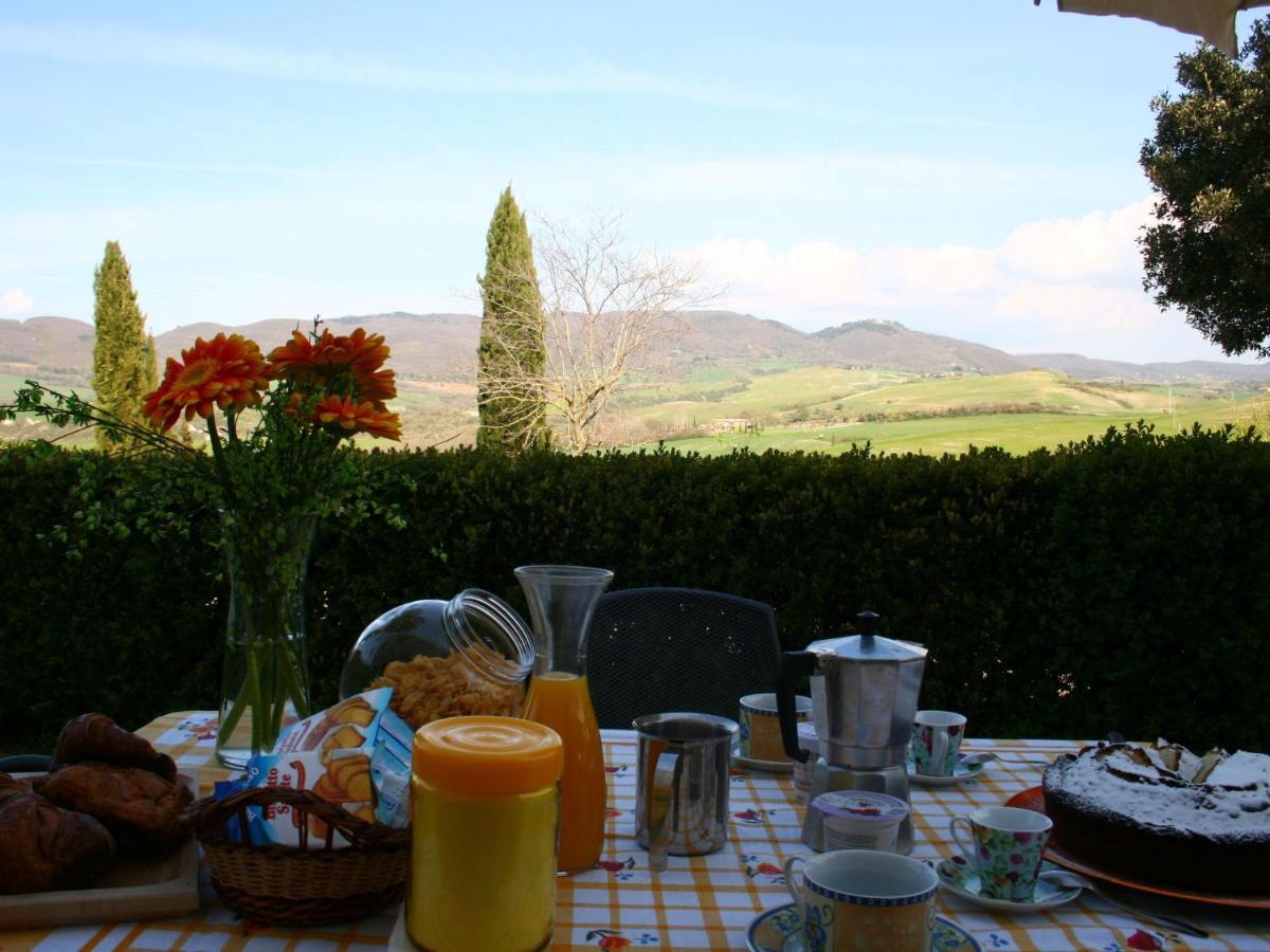 Spacious Farmhouse In Pienza With Swimming Pool Apartment Contignano Bagian luar foto